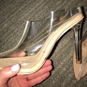 Cape Robbin Shoes - Cape Robbin clear Mules 36 Cape Robbin Shoes - Cape Robbin clear Mules 36